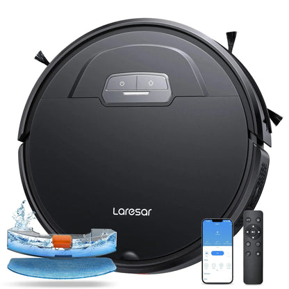 Laresar Robot Vacuum Cleaner Mop 6000Pa Wireless Smart APP Control Planned for Home Floor Washing Carpet Pet Hair Cleaning - Home Fusion