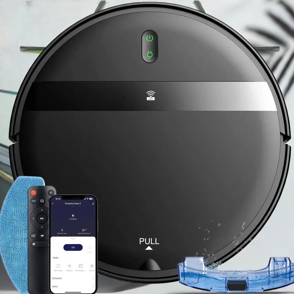 GOOVI G20 Robot Vacuum Cleaner 1400Pa Strong Suction 2500mAh Battery 3in1 Mopping Sweeping Suction Smart Home Support Wifi/alexa - Home Fusion
