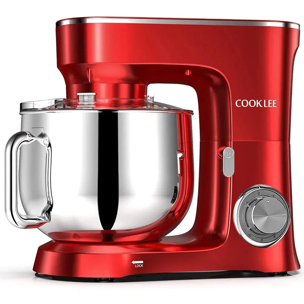 9.5 Qt. Stand Mixer, 660W 10-Speed Electric Kitchen Mixer with Flat Beaters. - Home Fusion