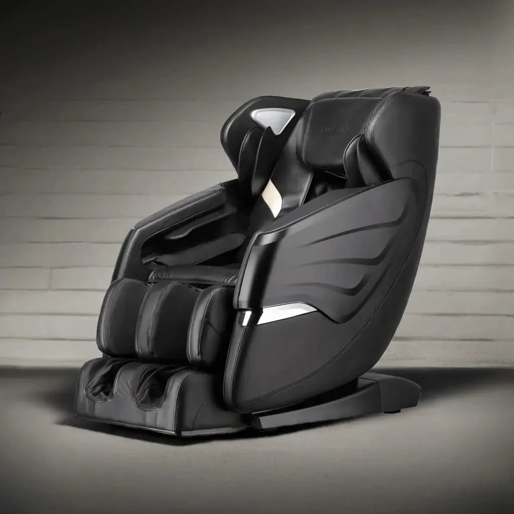 Massage Chairs SL Track Full Body Massage Recliner with Foot Roller,Airbag Massage,Zero Gravity, Bluetooth Speaker Black - Home Fusion