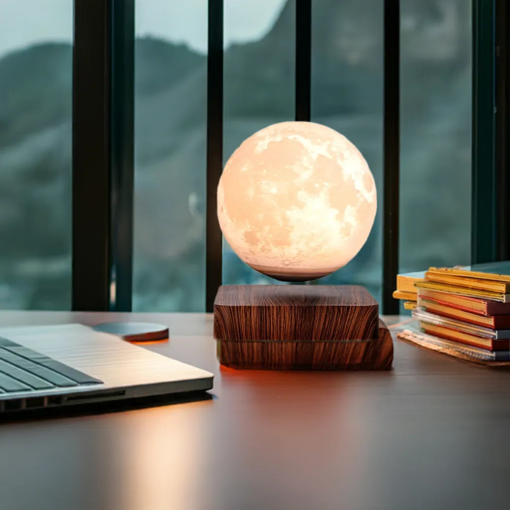 Lunar Moon Light Lamp - 3D Magnetic Levitating Moon Lamp with Touch Control - Home Fusion