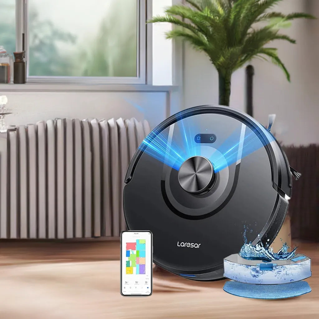 Laresar 01 Robot Vacuum Cleaner Mop LDS Lidar Navigation 5000Pa Smart Planned Mapping Home Floor Washing Carpet Pet Hair Clean - Home Fusion