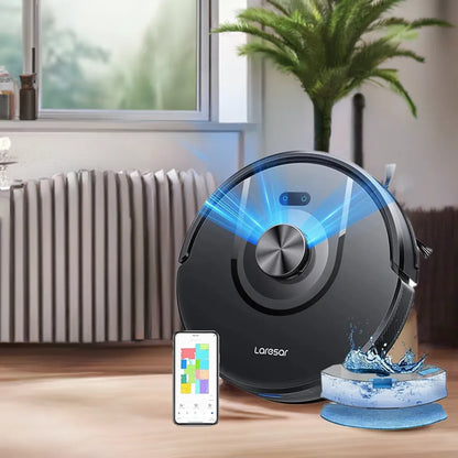 Laresar 01 Robot Vacuum Cleaner Mop LDS Lidar Navigation 5000Pa Smart Planned Mapping Home Floor Washing Carpet Pet Hair Clean - Home Fusion