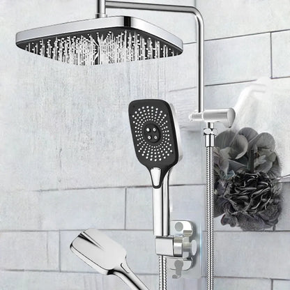 12 Inch Shower Head with Handheld Spray, 4 Sets of High-pressure Shower Heads with Handheld Spray - Home Fusion
