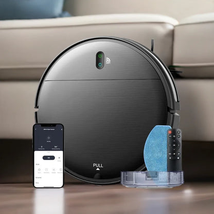 Robot Vacuum and Mop Combo, 2 in 1 Mopping Robot Vacuum Cleaner with Schedule, Wi-Fi/App/Alexa, 1400Pa Max Suction, - Home Fusion