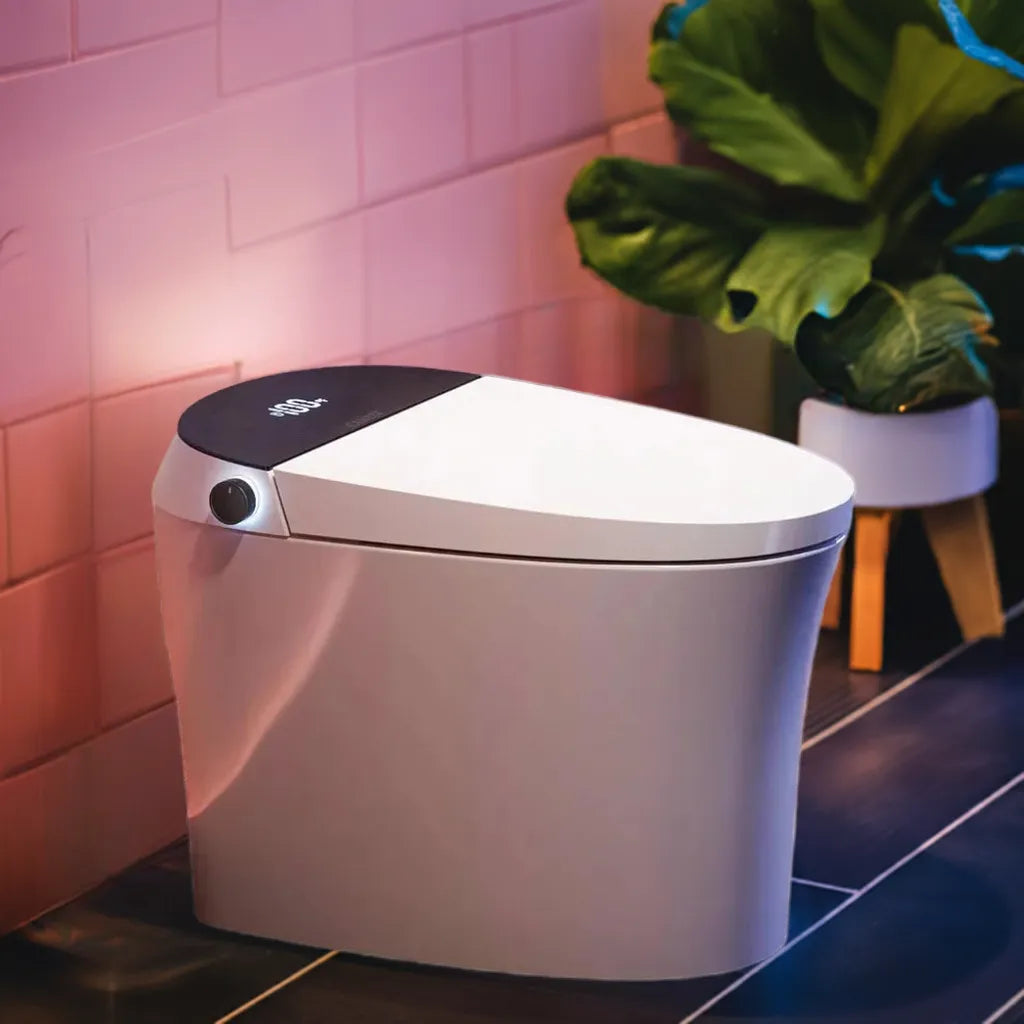 Smart Toilet, Pump-assisted Flush, Foot Sensor Operation, Warm Water, Heated Seat, Air Dryer, Automatic Intelligent Toilets