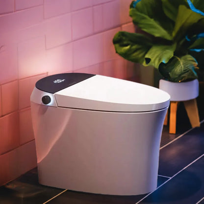 Smart Toilet, Pump-assisted Flush, Foot Sensor Operation, Warm Water, Heated Seat, Air Dryer, Automatic Intelligent Toilets