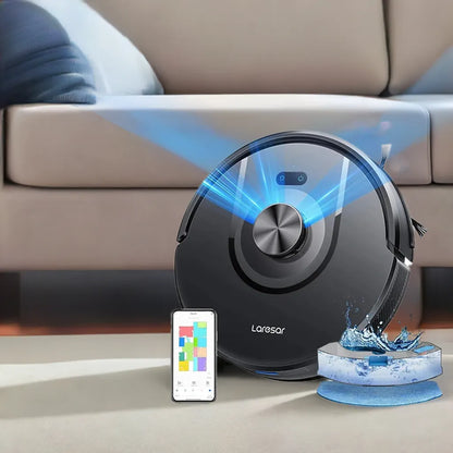 Laresar 01 Robot Vacuum Cleaner Mop LDS Lidar Navigation 5000Pa Smart Planned Mapping Home Floor Washing Carpet Pet Hair Clean - Home Fusion