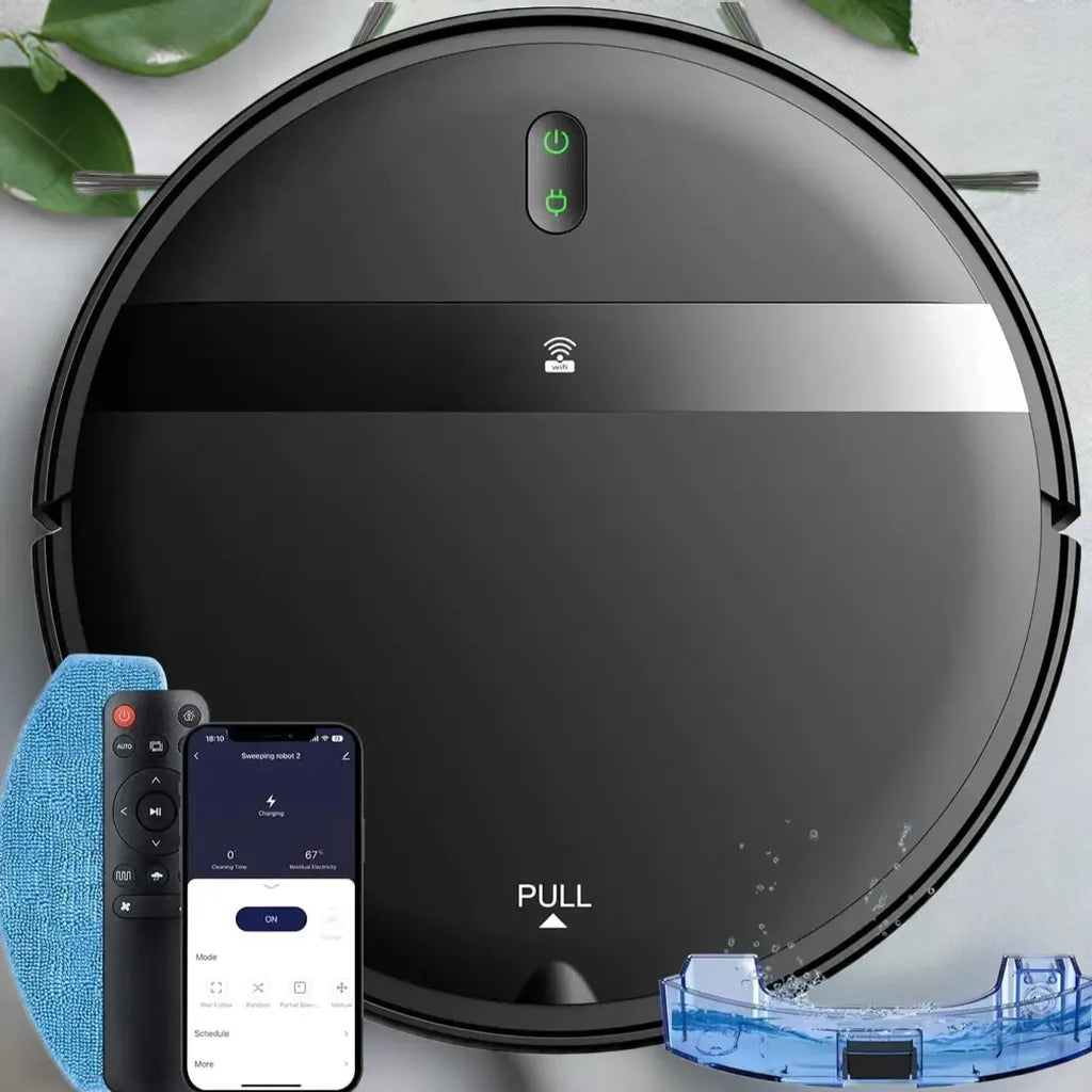 GOOVI G20 Robot Vacuum Cleaner 1400Pa Strong Suction 2500mAh Battery 3in1 Mopping Sweeping Suction Smart Home Support Wifi/alexa - Home Fusion