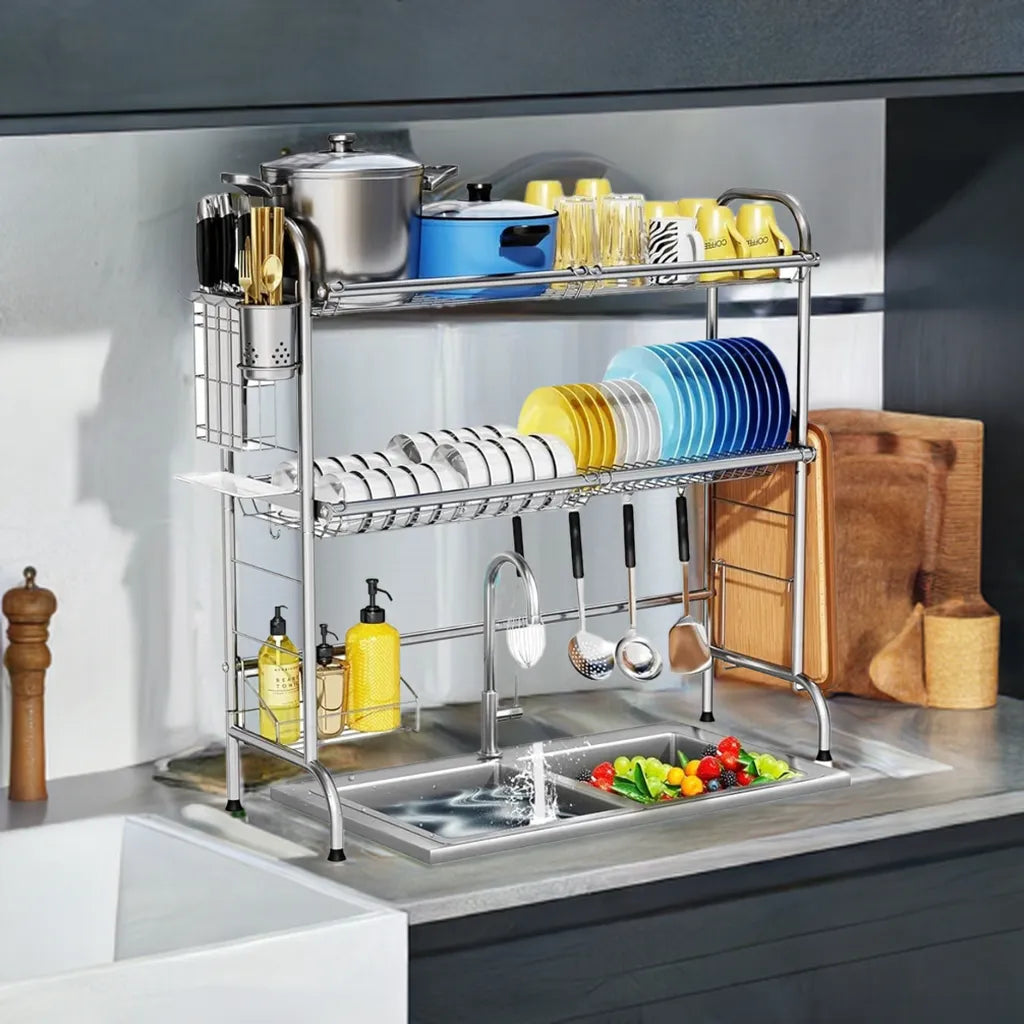 Dish Drying Rack for Kitchen Counter - Home Fusion
