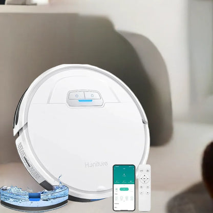 HONITURE Robot Vacuum and Mop Combo, 4000pa Strong Suction, G20 Robot Vacuum Cleaner with Self-Charging, 150Mins Max - Home Fusion