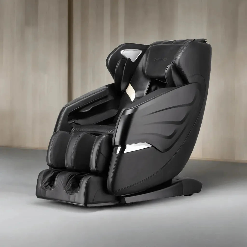 Massage Chairs SL Track Full Body Massage Recliner with Foot Roller,Airbag Massage,Zero Gravity, Bluetooth Speaker Black - Home Fusion