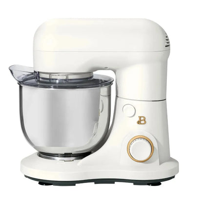 Beautiful 3.5 Qt Stand Mixer, Lightweight & Powerful with Tilt-Head, White Icing - Home Fusion