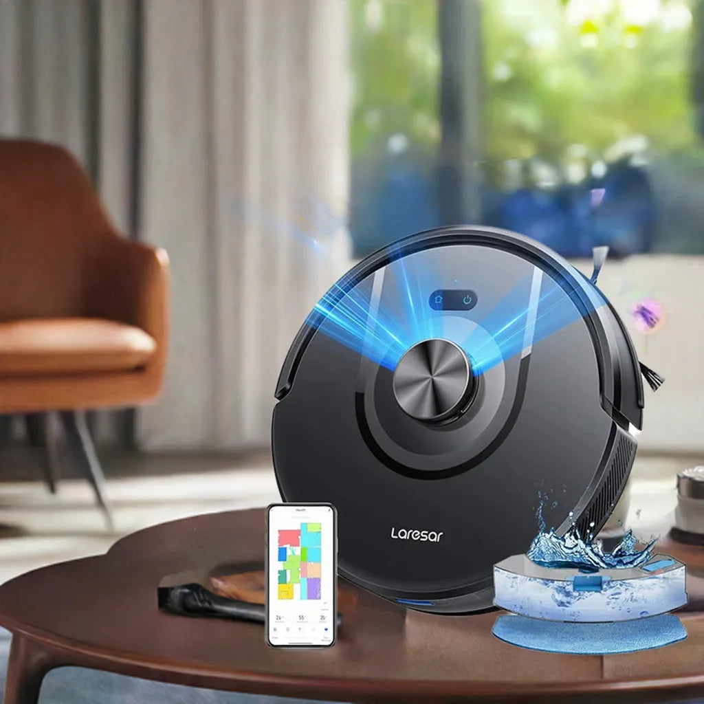Laresar 01 Robot Vacuum Cleaner Mop LDS Lidar Navigation 5000Pa Smart Planned Mapping Home Floor Washing Carpet Pet Hair Clean - Home Fusion
