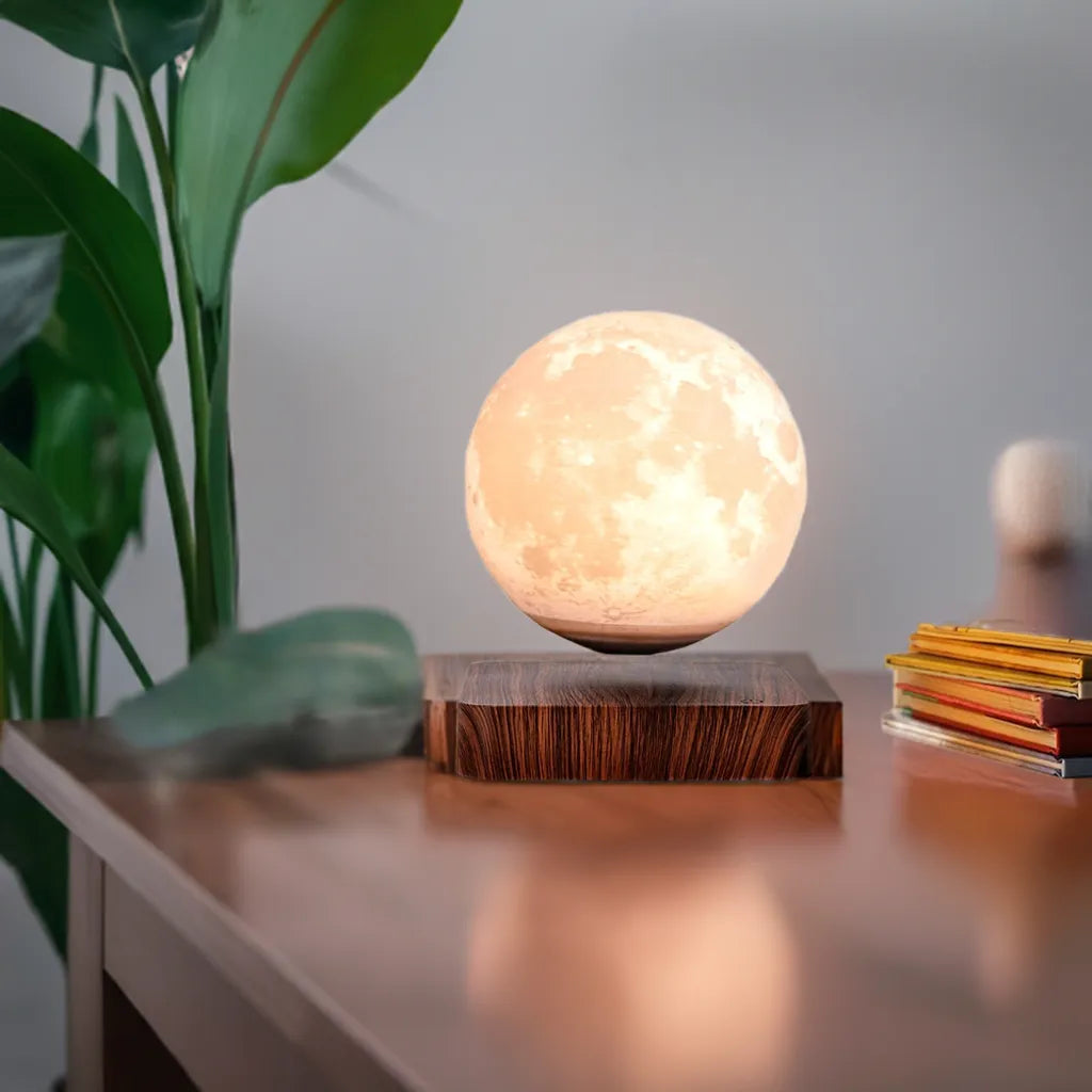 Lunar Moon Light Lamp - 3D Magnetic Levitating Moon Lamp with Touch Control - Home Fusion