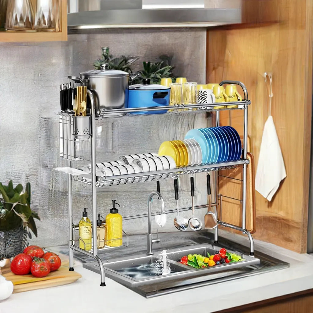 Dish Drying Rack for Kitchen Counter - Home Fusion