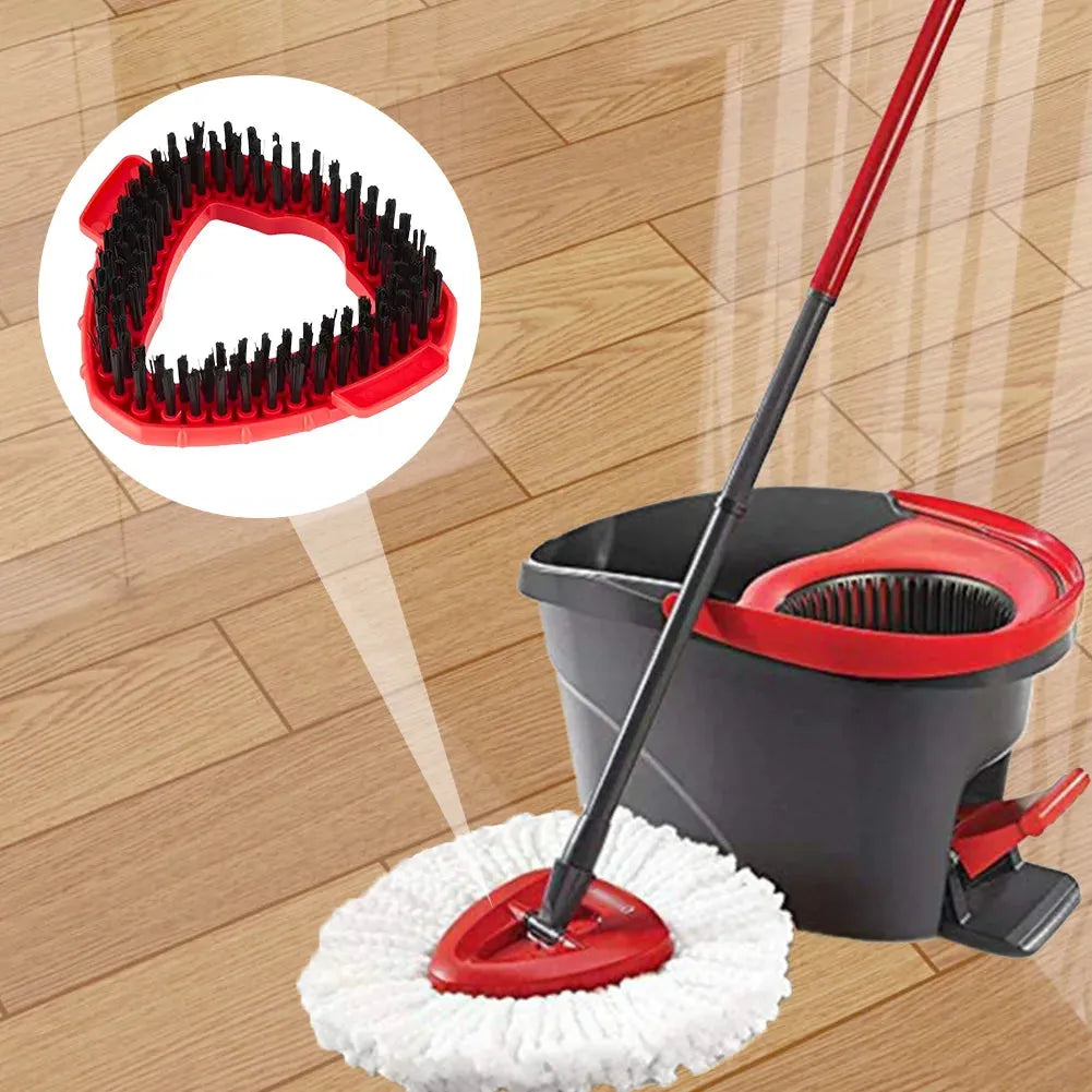 Floor Scrubber Replace Head Spin Mop Scrub Brush Head Triangle Hard Bristle Cleaning Brush for O Cedar 1 Tank System - Home Fusion