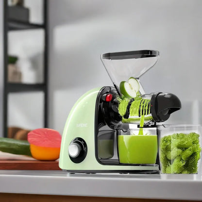 2nd Edition Cold Press Juicer, SiFENE Slow Masticating Juicer Machines for Fruit & Vegetable, Juice Maker Extractor with Dual Mo - Home Fusion