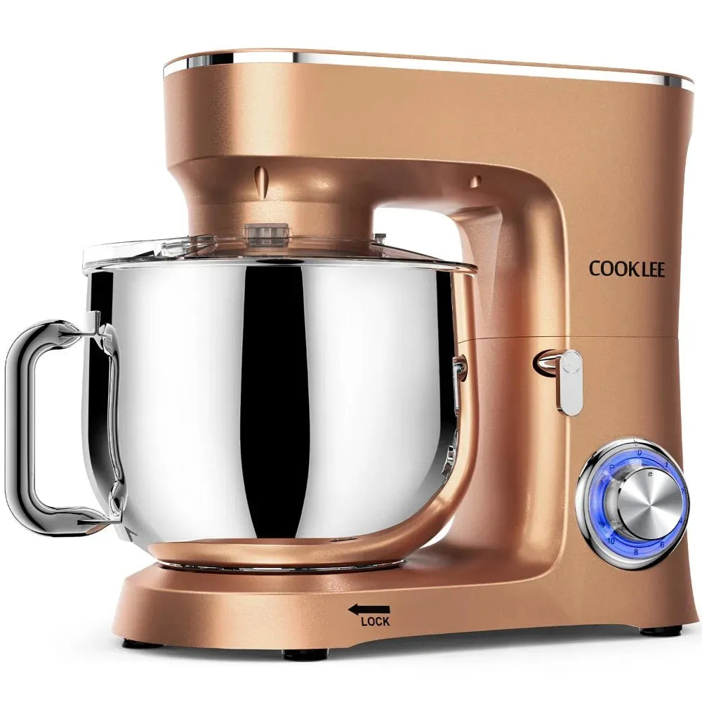 9.5 Qt. Stand Mixer, 660W 10-Speed Electric Kitchen Mixer with Flat Beaters. - Home Fusion