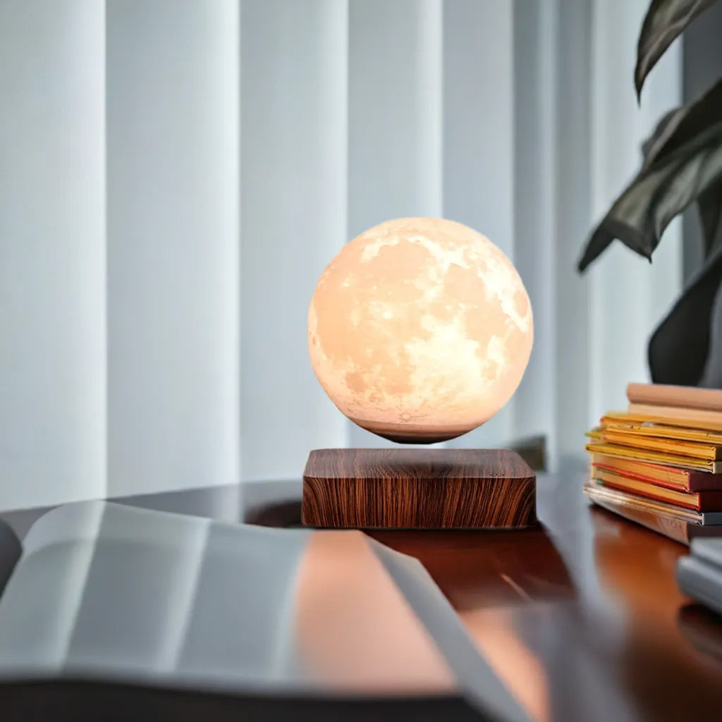 Lunar Moon Light Lamp - 3D Magnetic Levitating Moon Lamp with Touch Control - Home Fusion