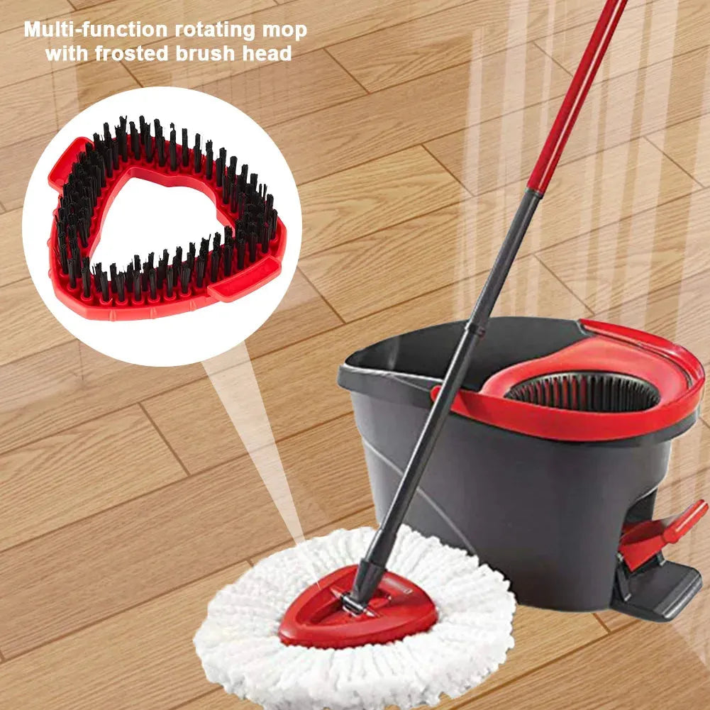 Floor Scrubber Replace Head Spin Mop Scrub Brush Head Triangle Hard Bristle Cleaning Brush for O Cedar 1 Tank System - Home Fusion