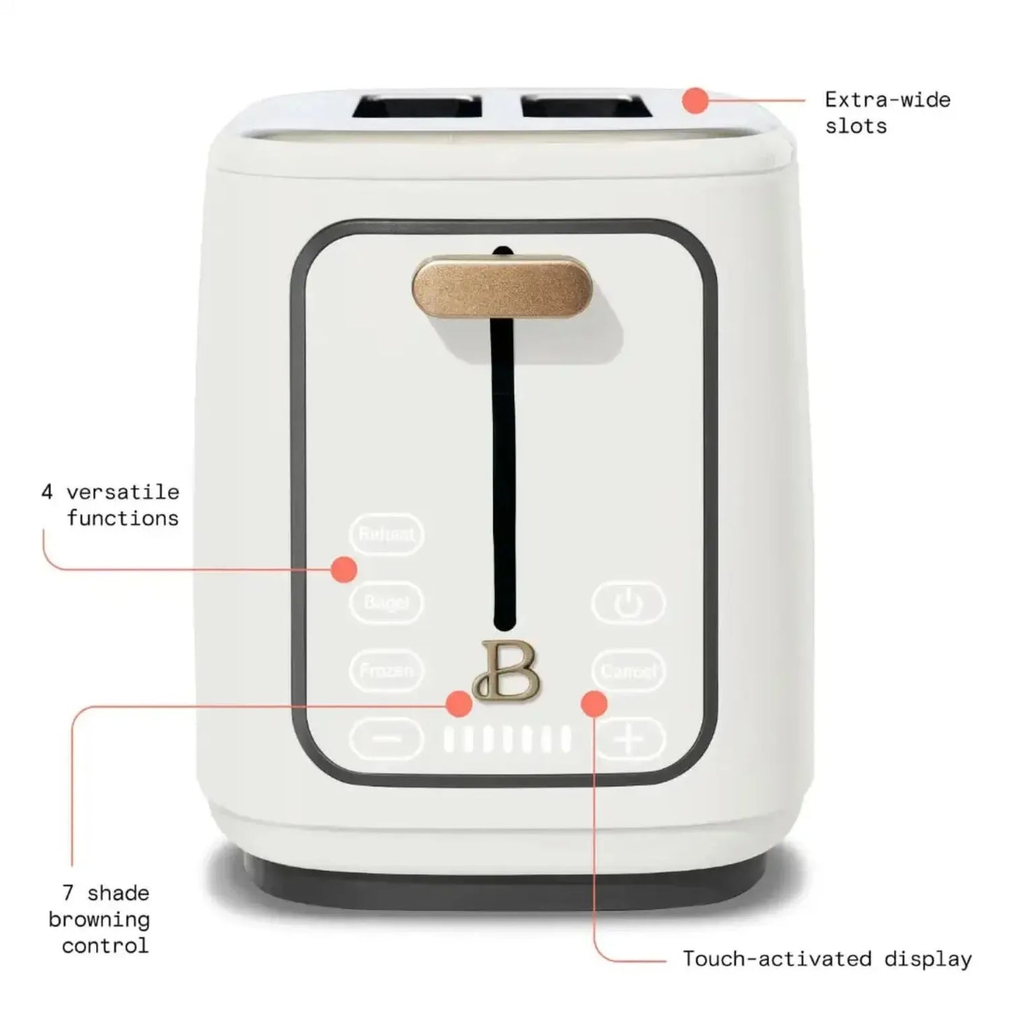 Toasters The Best 4 Slice Wide Long Slot Black&white Multifunction Breakfast Machine，Maquina Para Hacer Pan - Home Fusion