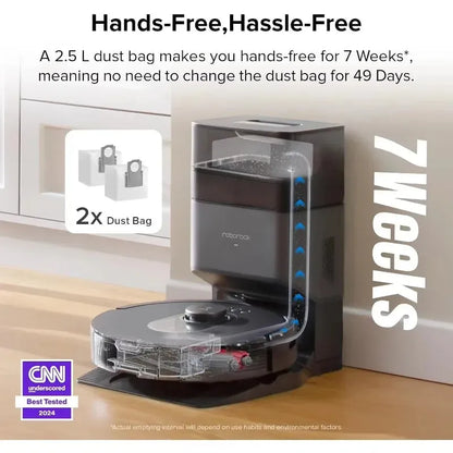Roborock Q5 Max+ Robot Vacuum with Self-Empty Dock – Hands-Free Home Cleaning - Home Fusion