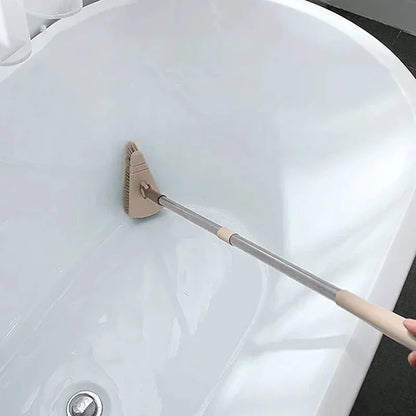 Floor Scrub Brush Cleaning Long Handle Kitchen Bathroom Gap Tools Removable Toilet Rotating Mop Bristles for Tile Ceramic Brush - Home Fusion