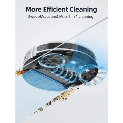 HONITURE Robot Vacuum and Mop Combo, 4000pa Strong Suction, G20 Robot Vacuum Cleaner with Self-Charging, 150Mins Max - Home Fusion