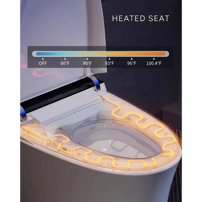 Smart Toilet, Pump-assisted Flush, Foot Sensor Operation, Warm Water, Heated Seat, Air Dryer, Automatic Intelligent Toilets