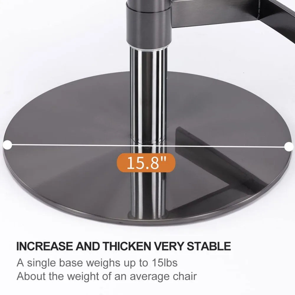 Black Titanium Stainless Steel Bar Stools,Grade Modern Leather Bar Chair with Backrest,Swivel Adjustable Height for Kitchen Counter and Dining Room (Grey 1pc) - Home Fusion