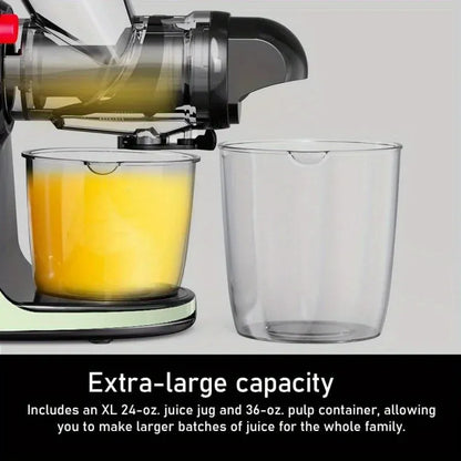 2nd Edition Cold Press Juicer, SiFENE Slow Masticating Juicer Machines for Fruit & Vegetable, Juice Maker Extractor with Dual Mo - Home Fusion