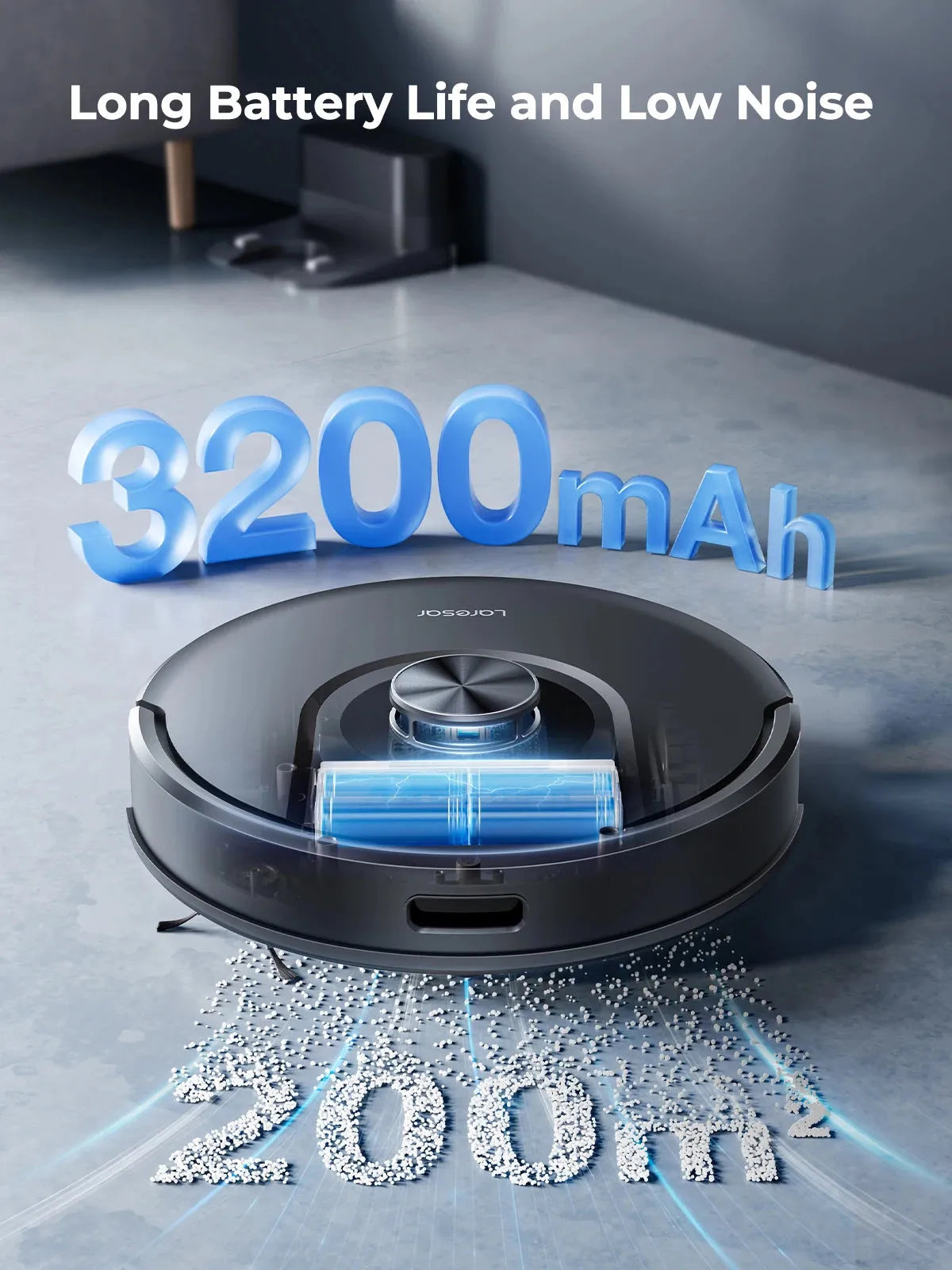 Laresar 01 Robot Vacuum Cleaner Mop LDS Lidar Navigation 5000Pa Smart Planned Mapping Home Floor Washing Carpet Pet Hair Clean - Home Fusion