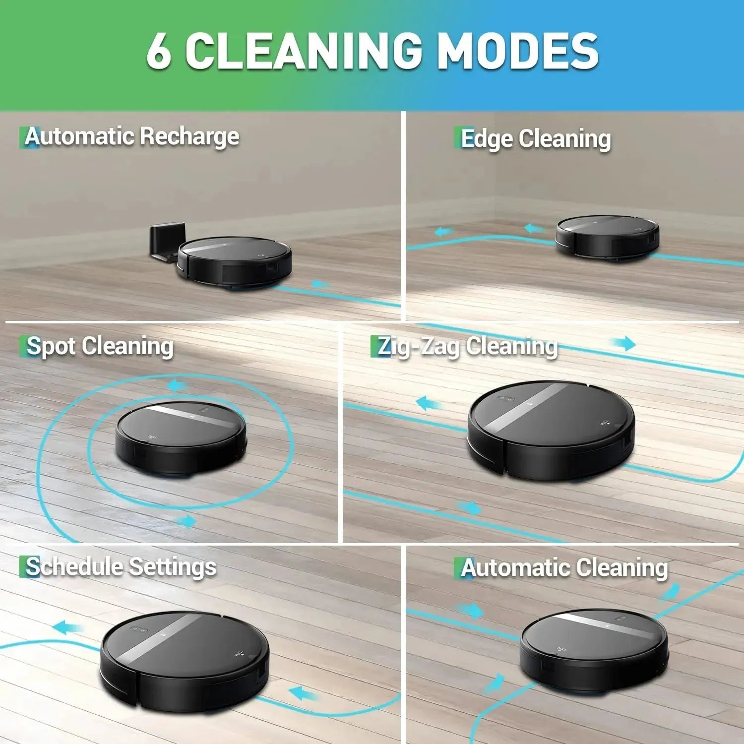 GOOVI G20 Robot Vacuum Cleaner 1400Pa Strong Suction 2500mAh Battery 3in1 Mopping Sweeping Suction Smart Home Support Wifi/alexa - Home Fusion