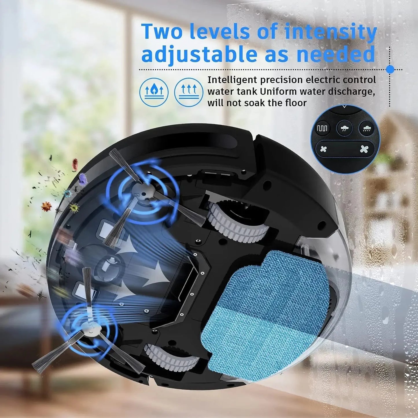 GOOVI G20 Robot Vacuum Cleaner 1400Pa Strong Suction 2500mAh Battery 3in1 Mopping Sweeping Suction Smart Home Support Wifi/alexa - Home Fusion
