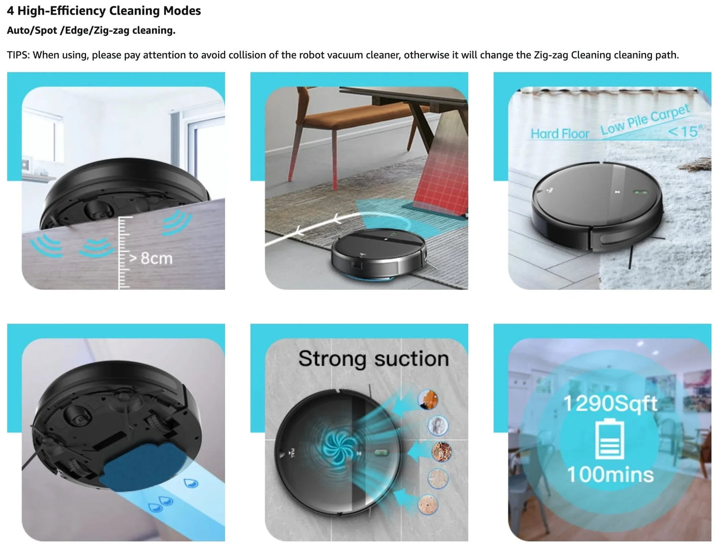 ZCWA Robot Vacuum Cleaner Auto Charging 6000Pa Power App Control Water Tank Wet Mopping Robot Vacuum Cleaner Electric Sweeper - Home Fusion