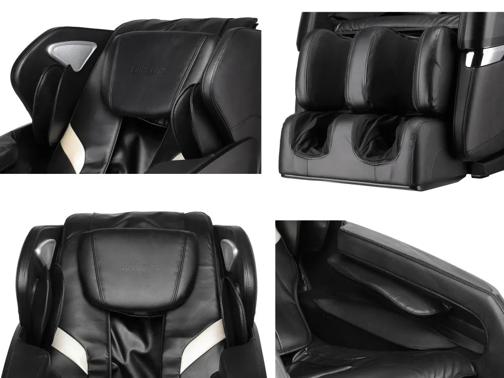 Massage Chairs SL Track Full Body Massage Recliner with Foot Roller,Airbag Massage,Zero Gravity, Bluetooth Speaker Black - Home Fusion