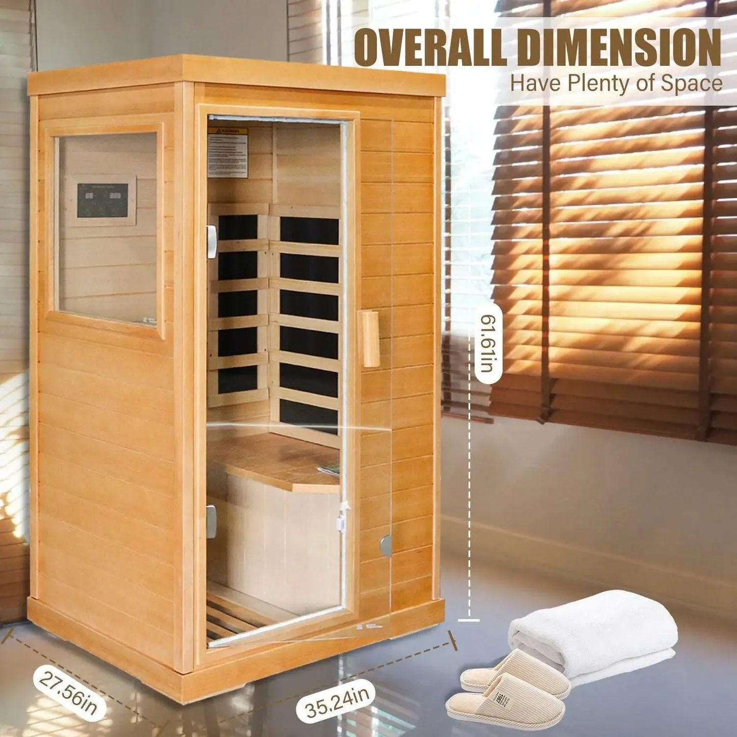 infrared sauna room single room - Home Fusion