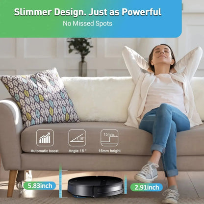 ZCWA Robot Vacuum Cleaner Auto Charging 6000Pa Power App Control Water Tank Wet Mopping Robot Vacuum Cleaner Electric Sweeper - Home Fusion