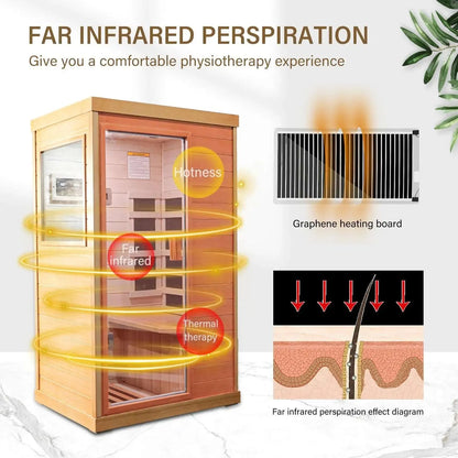infrared sauna room single room - Home Fusion