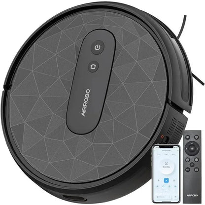 AIRROBO Robot Vacuum and Mop Combo, Self-Emptying, 60-Day Capacity, Home Mapping, Schedule, Wi-Fi/App/Alexa/Remote - Home Fusion