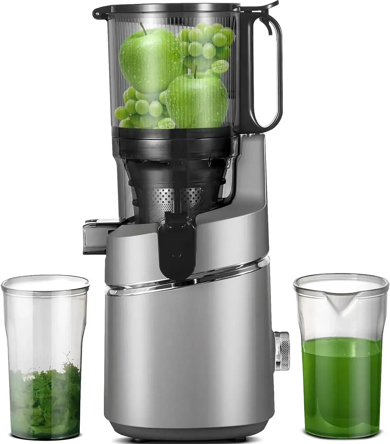 Juicer Machines Self-Feeding Masticating Juicer Fit Whole Fruits Vegetables Cold Press Electric Juicer Machines Portable Blender
