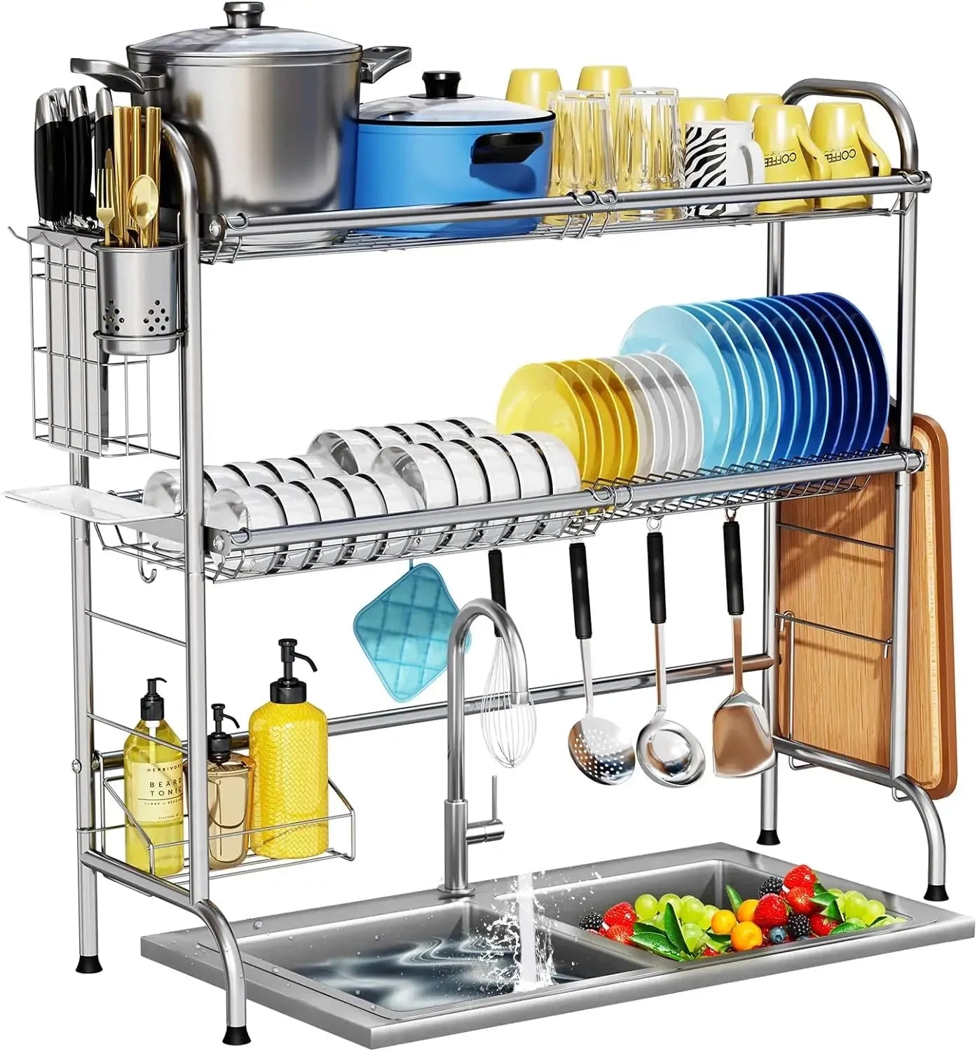 Dish Drying Rack for Kitchen Counter - Home Fusion