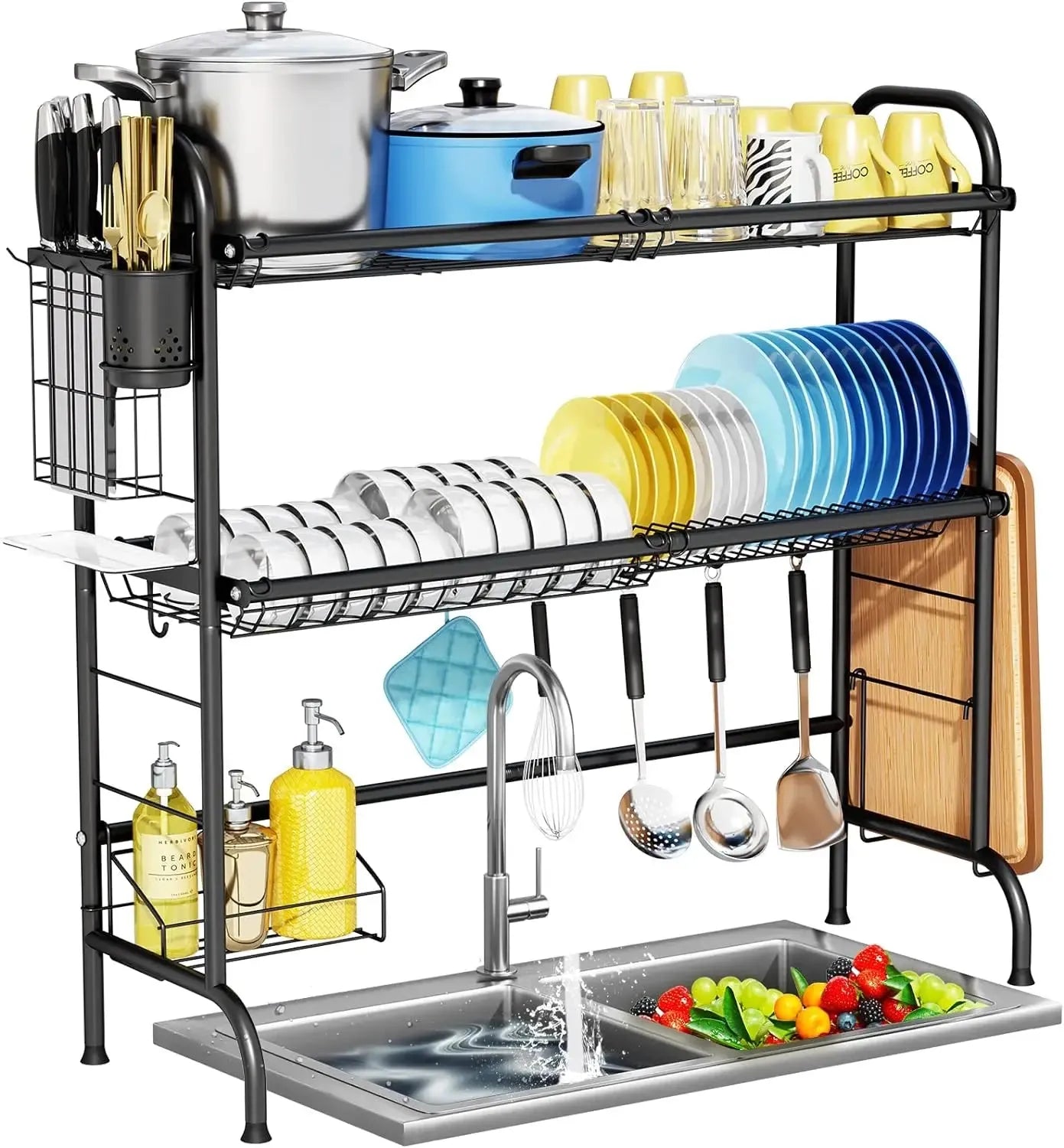 Dish Drying Rack for Kitchen Counter - Home Fusion