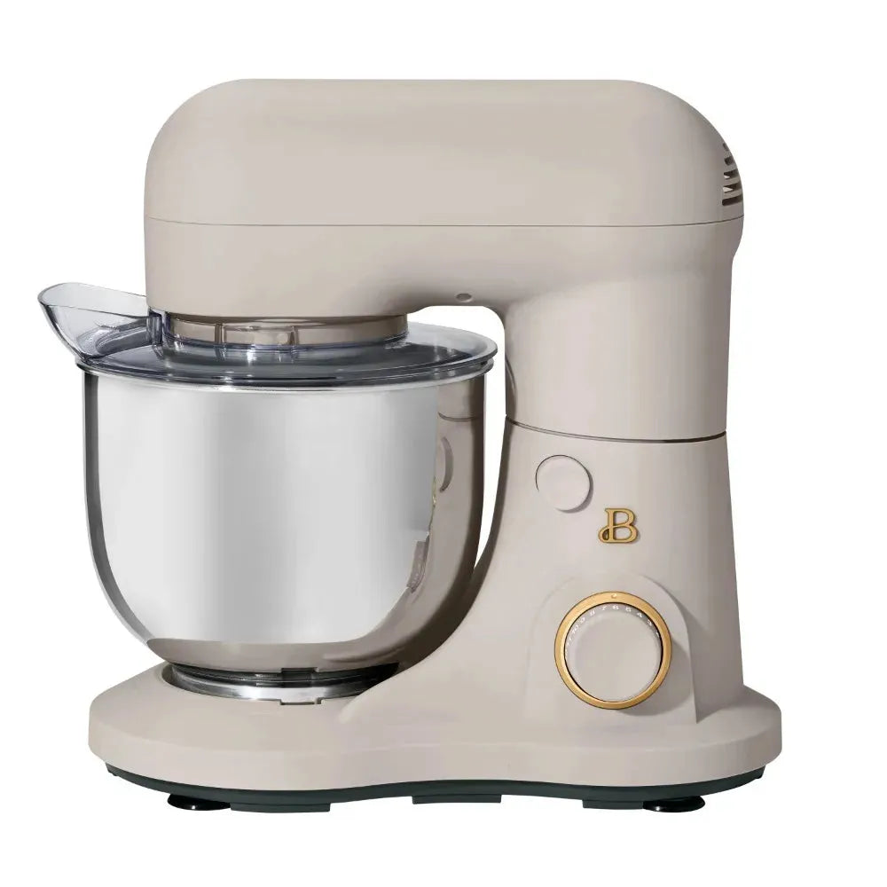 Beautiful 3.5 Qt Stand Mixer, Lightweight & Powerful with Tilt-Head, White Icing - Home Fusion