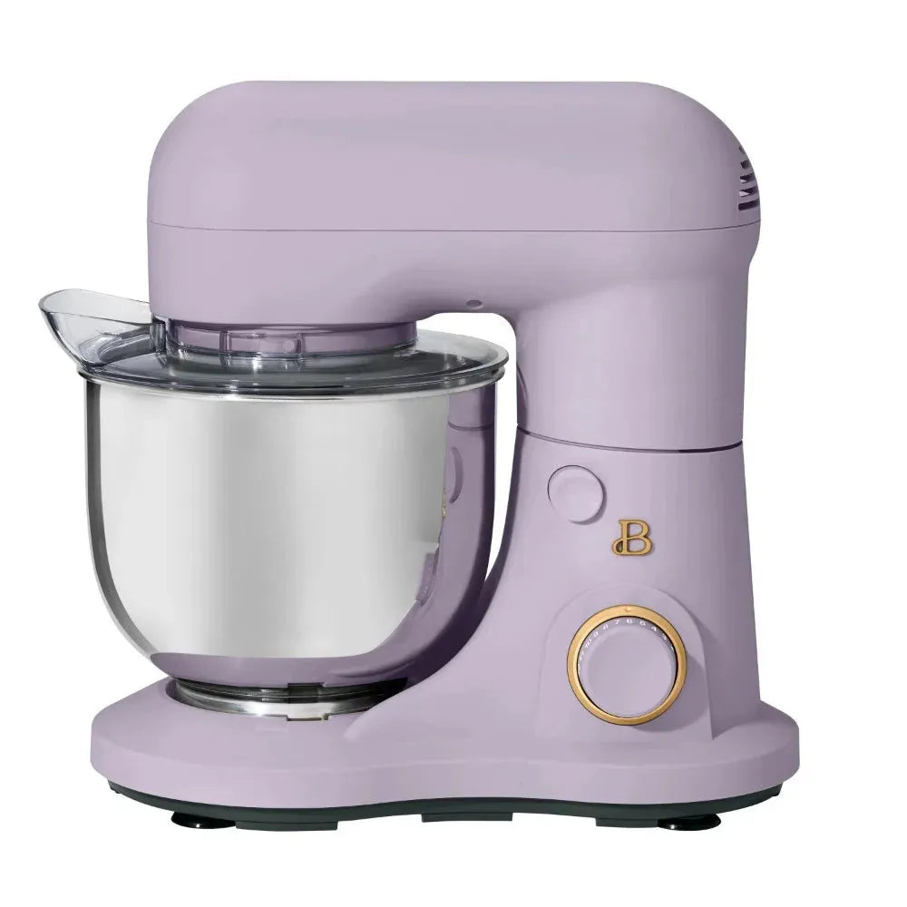 Beautiful 3.5 Qt Stand Mixer, Lightweight & Powerful with Tilt-Head, White Icing - Home Fusion