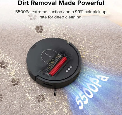 Roborock Q5 Max+ Robot Vacuum with Self-Empty Dock – Hands-Free Home Cleaning - Home Fusion