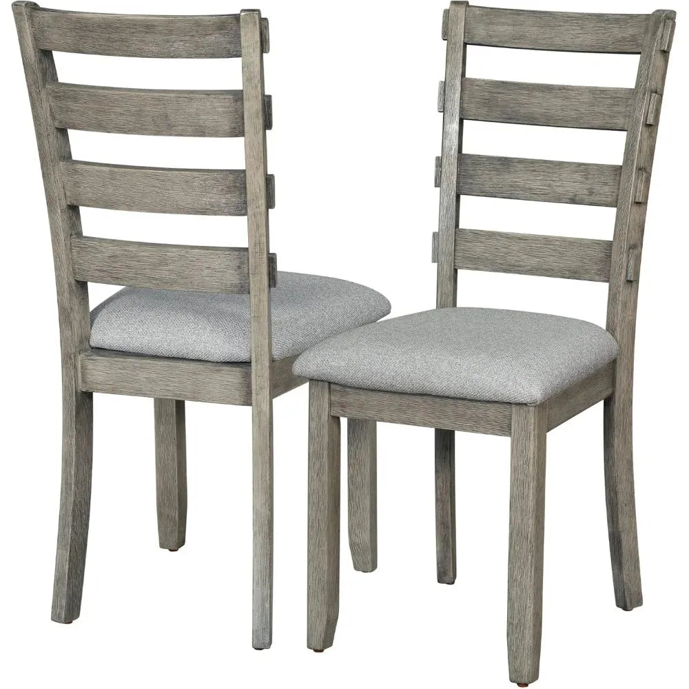6 Pieces Dining Table Set with Bench. - Home Fusion