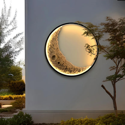 3D Moon Wall Lamp – Indoor & Outdoor Ambient Lighting.