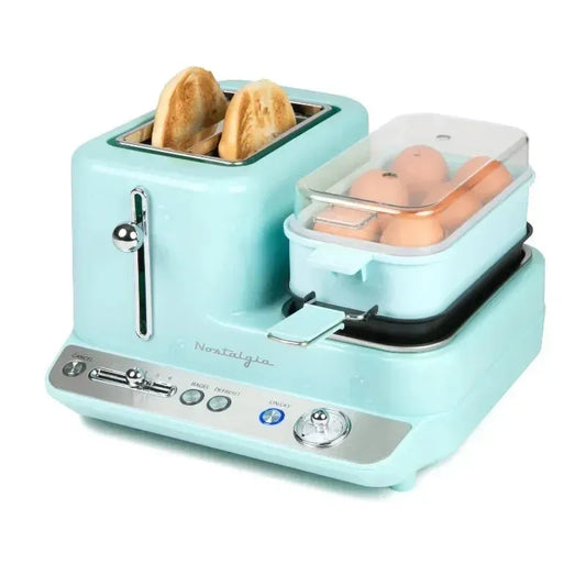 HAOYUNMA Breakfast Station for the kitchen 3-in-1 , bread machine  toaster oven  bread machine - Home Fusion